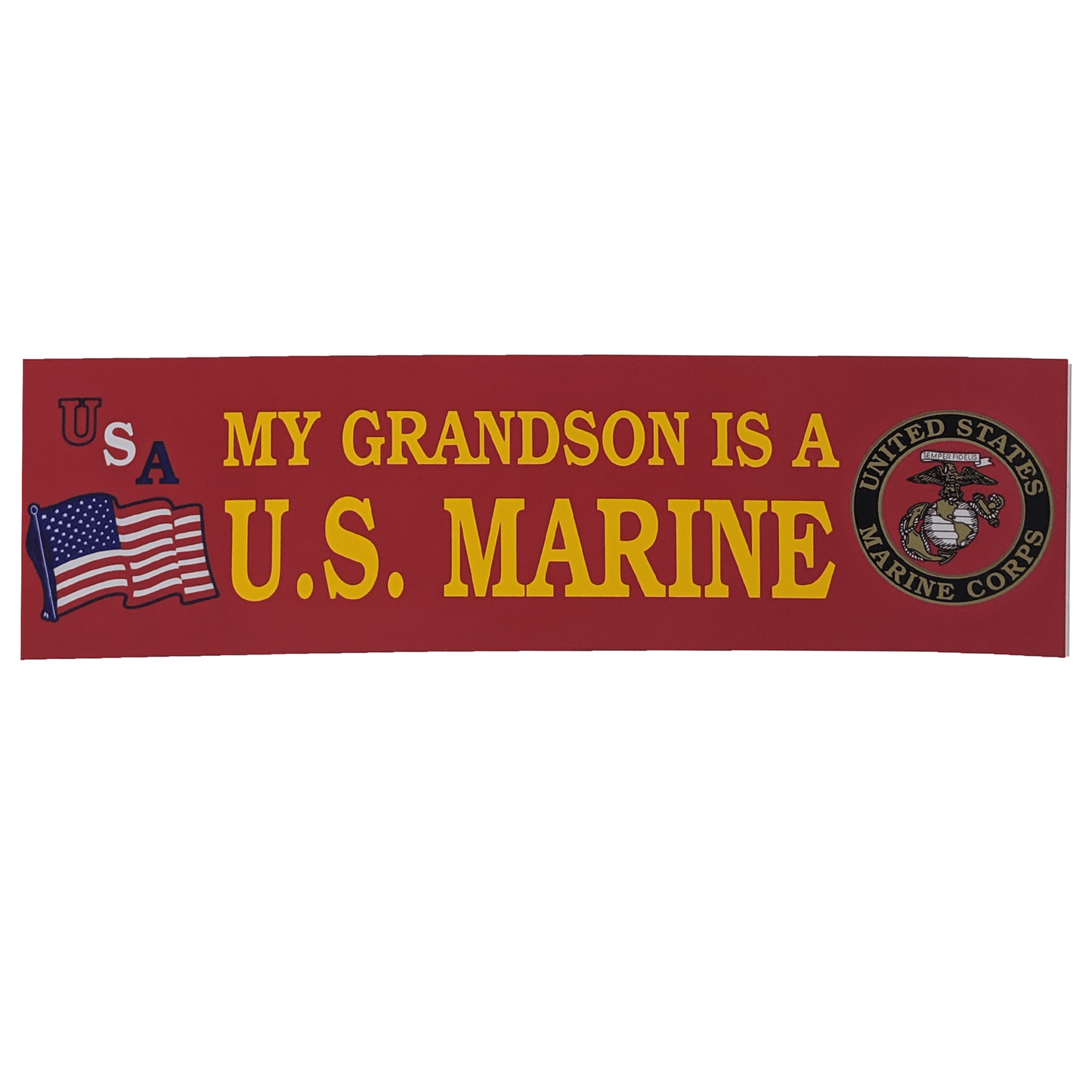 My Grandson Is A Marine Bumper Sticker