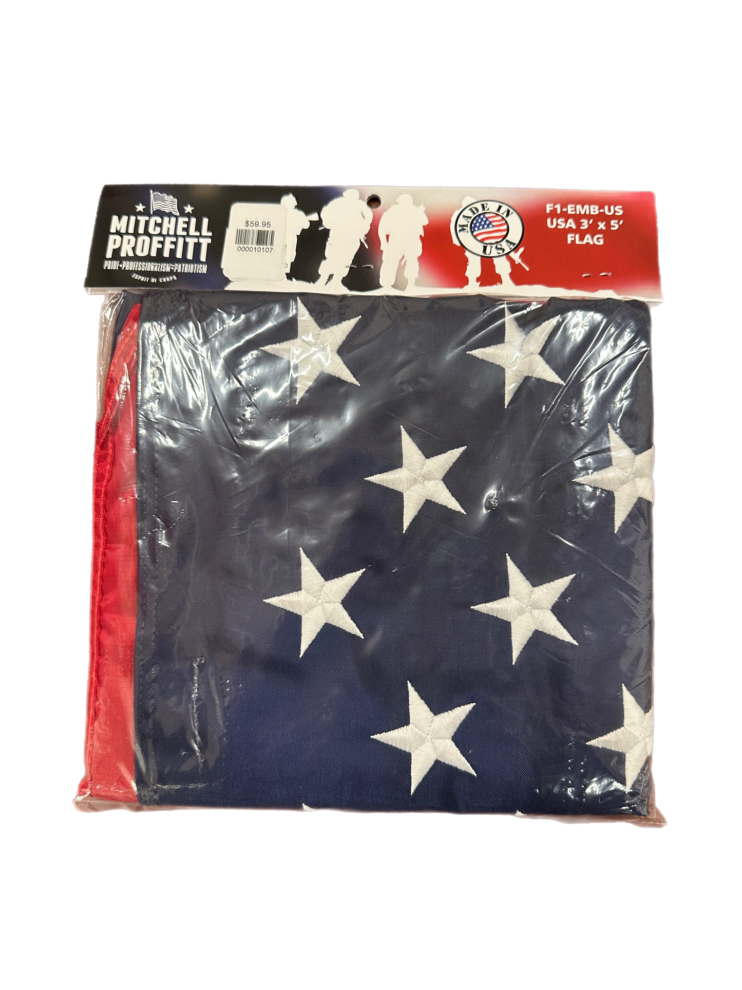 USA 3’x5’ Embroidered Flag