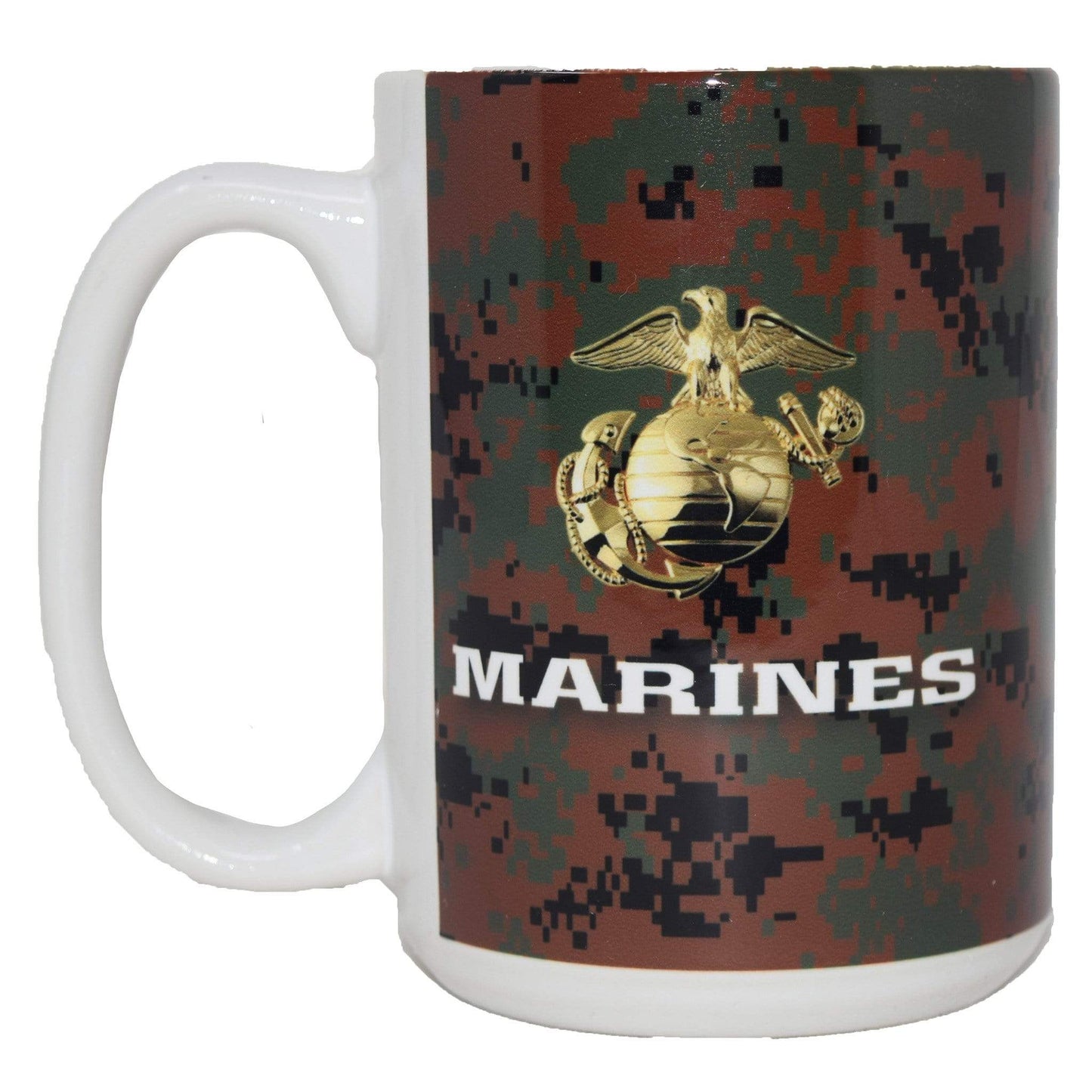 Marine Corps Emblem and EGA Digital Camo Mug